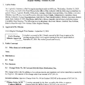 Icon of October 15, 2025 Approved Minutes