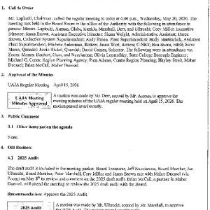 Icon of May 20, 2026 Approved Meeting Minutes