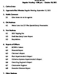 10- OCTOBER 20 2021 MEETING PACKET Revised