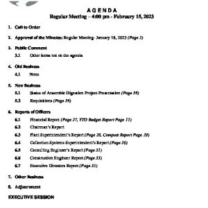February 15, 2023 Meeting Packet